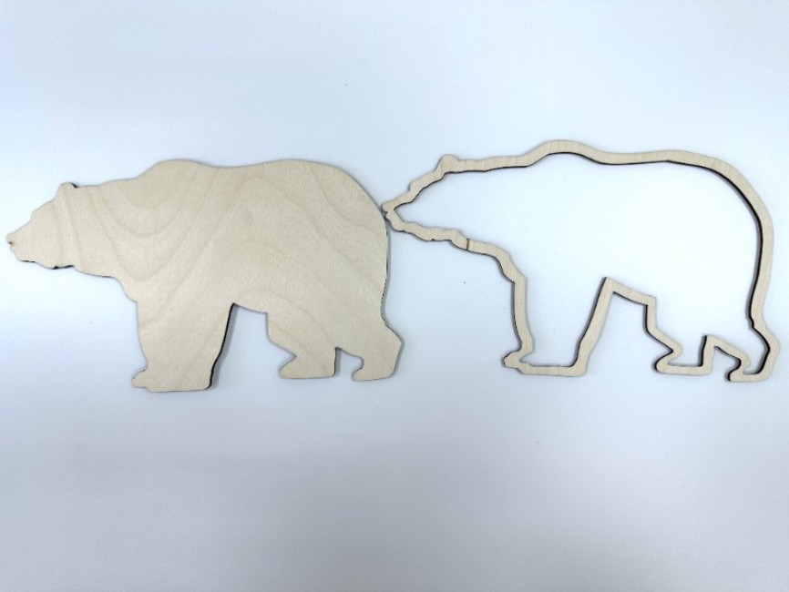 3-D-раскраска «Медведь» без коробки